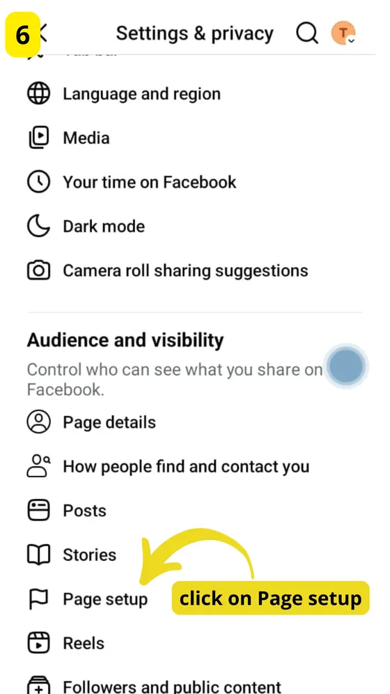 Page setup