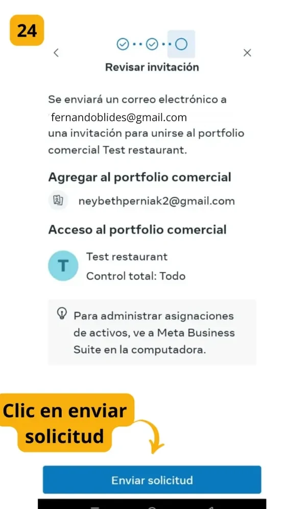 Enviar solicitud